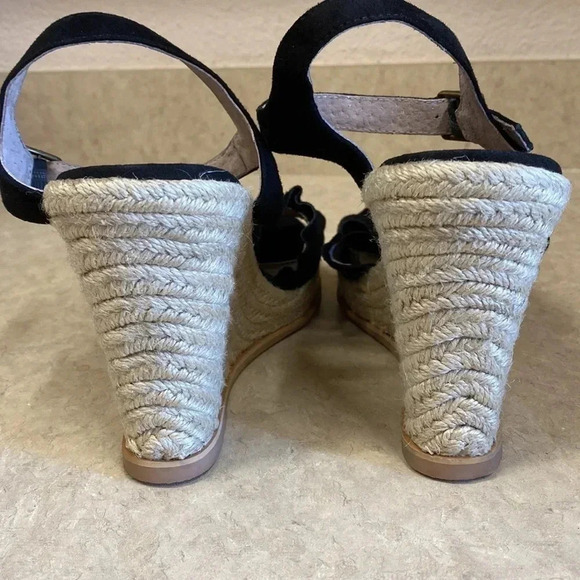 Sam Edelman Black Wedge Sandals - Picture 6 of 13